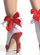 Ankle socks with bright bow